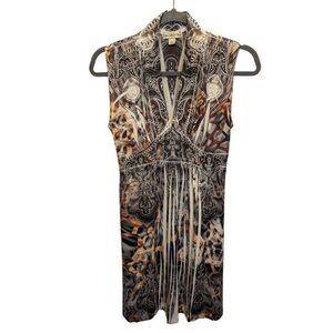 Live and Let Live Empire Waist Sublimation Dress Fairy Whimsical Boho Lace Women